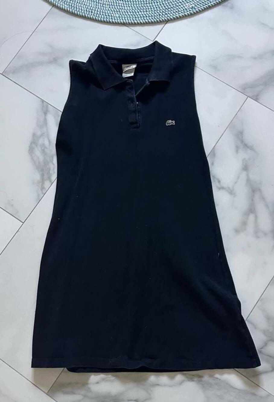S - Vintage 90s/Y2K Lacoste Classic Cotton Pique Sleeveless Polo Dress – Made in